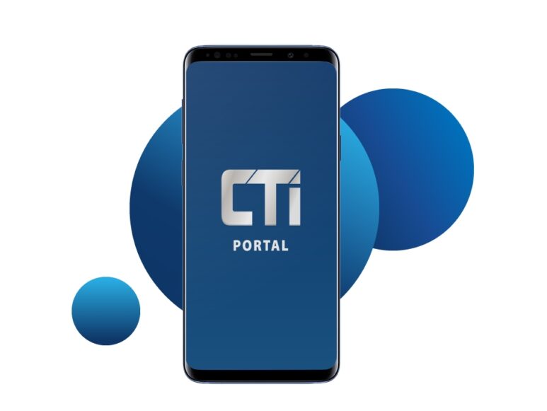 CTi Portal mobile app design